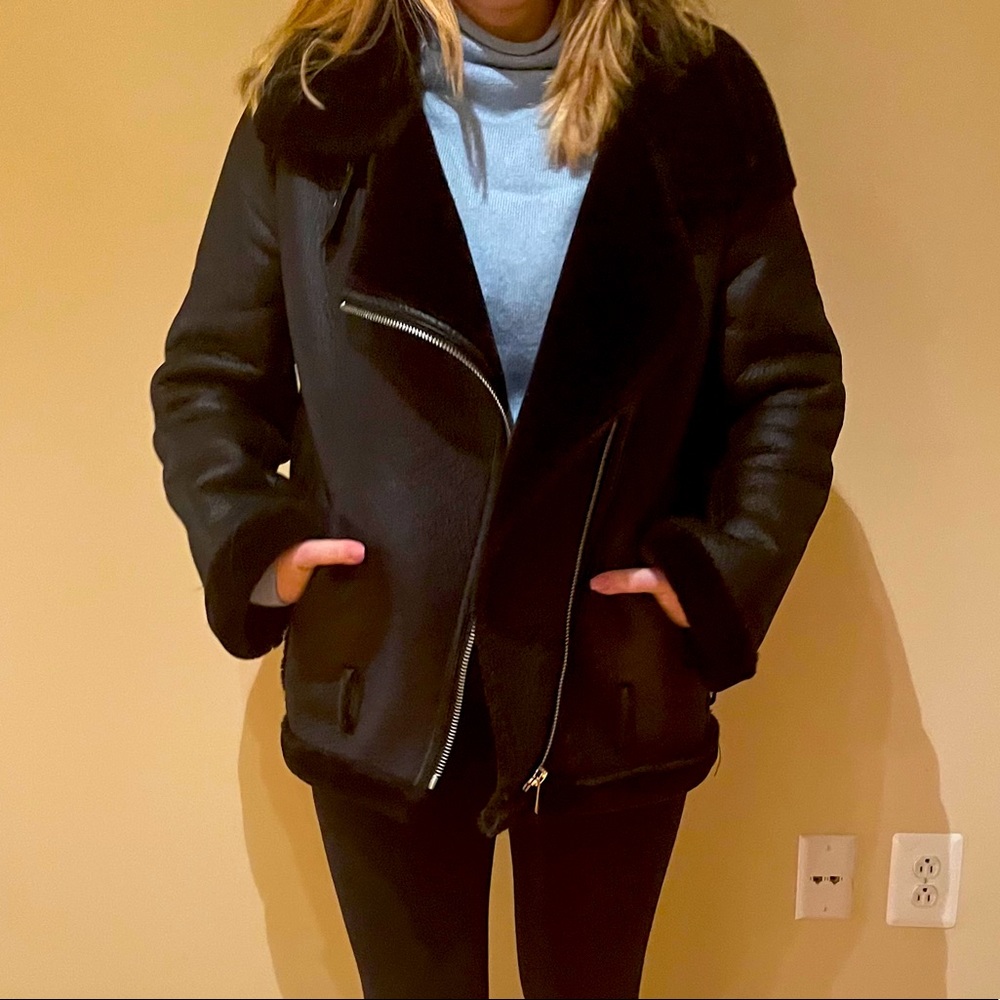 Black Faux Fur Jacket